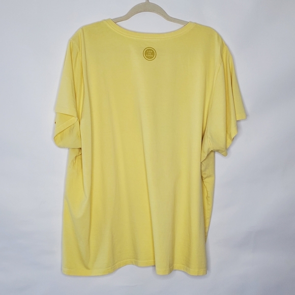 Life Is Good Graphic Tee Shirt Women's Size XXXL Cotton Short Sleeve Yellow Top - Picture 5 of 11